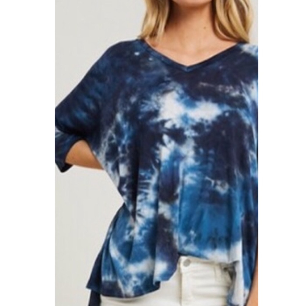 ❤️LAST 1! Navy Tie Dye Dolman Top! - Picture 9 of 9